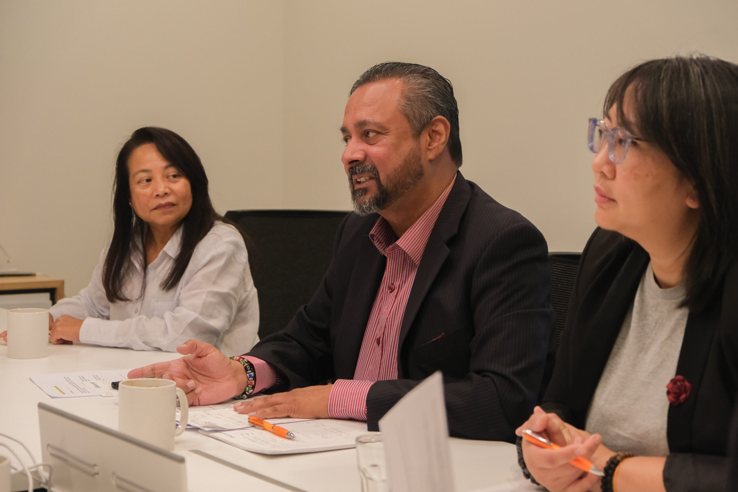 NZMBA president speaking at a meeting