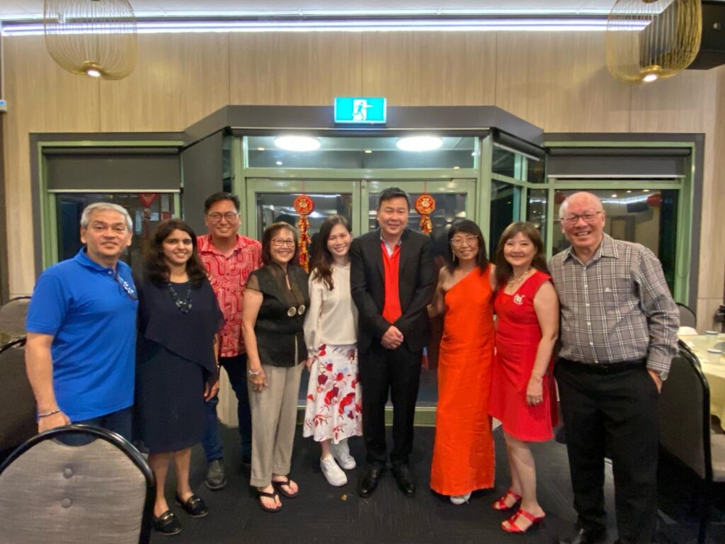 High Commissioner HE William Tan at the Auckland Lunar New Year Gathering with the Singapore Auckland Club